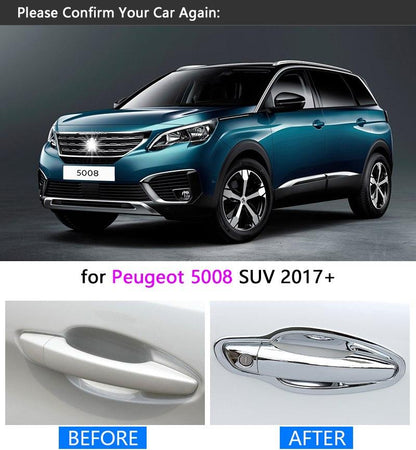 peugeot 5008 ii chrom aussen tuergriff schalen mulden tuer kappen abdeckung