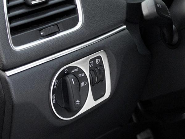 audi q3 8u edelstahl licht schalter abdeckung rahmen