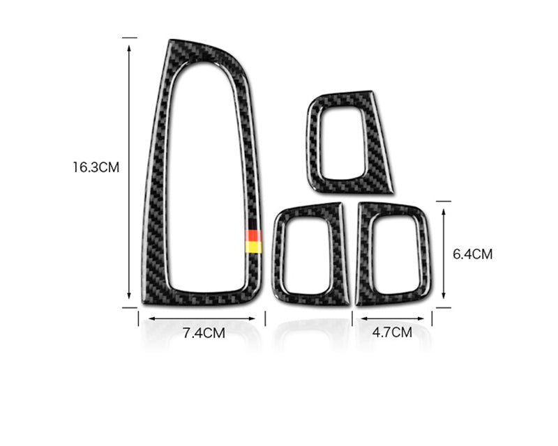 mercedes glc c253 x253 c w205 carbon fenster heber schalter taster abdeckung rahmen