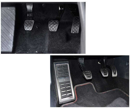 audi a3 8v edelstahl pedal auflagen kappen gaspedal kupplung bremse fussstuetze