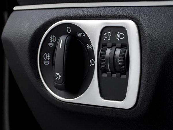 audi q3 8u edelstahl licht schalter abdeckung rahmen
