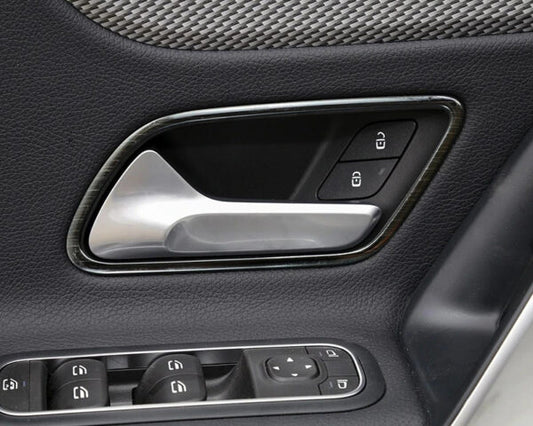 mercedes a w177 cla c118 edelstahl tuergriff tuer innerer abdeckung rahmen