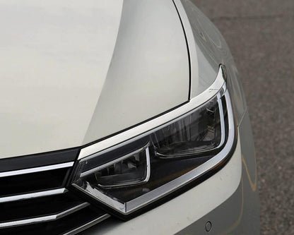 vw passat b8 edelstahl licht leuchte scheinwerfer vorne leiste abdeckung