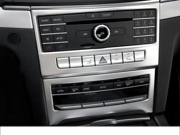 mercedes e c207 edelstahl mittelkonsole armaturenbrett radio cd abdeckung