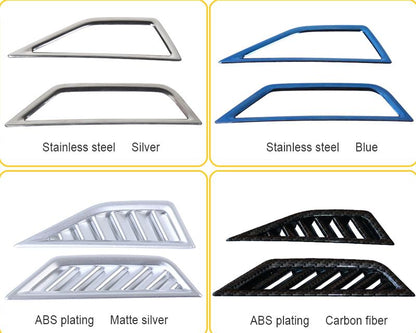 vw tiguan mqb chrom carbon armaturenbrett luftduesen lueftung abdeckung rahmen