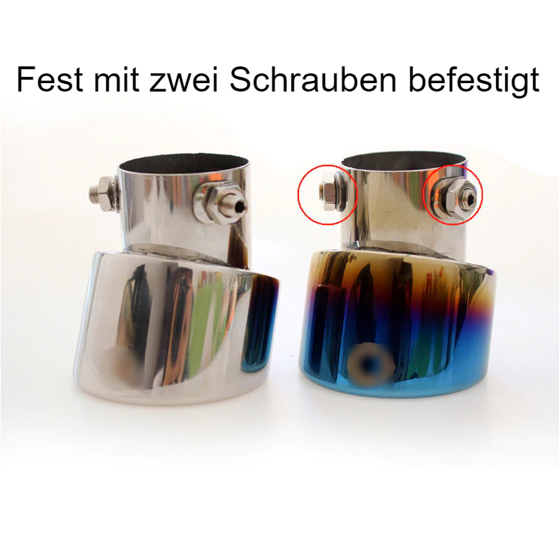 smart fortwo forfour edelstahl auspuff blende endrohr schalldaempfer abdeckung