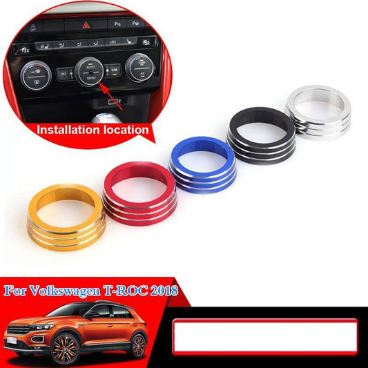 vw t roc mqb klimabedienteil heizungsbedienteil ac schalter knopf ringe abdeckung