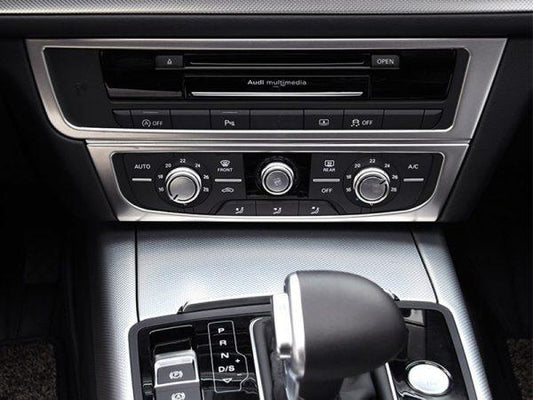 audi a6 c7 a7 4g8 edelstahl mittelkonsole armaturenbrett radio ac steuerung abdeckung