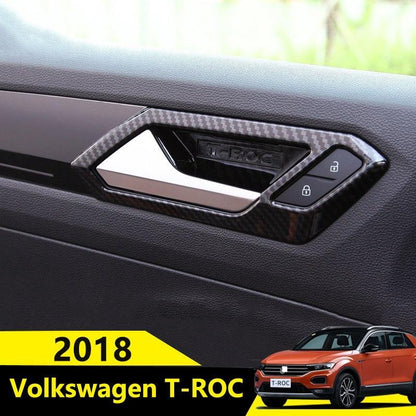 vw t roc mqb chrom carbon tuergriff innen blende rahmen abdeckung