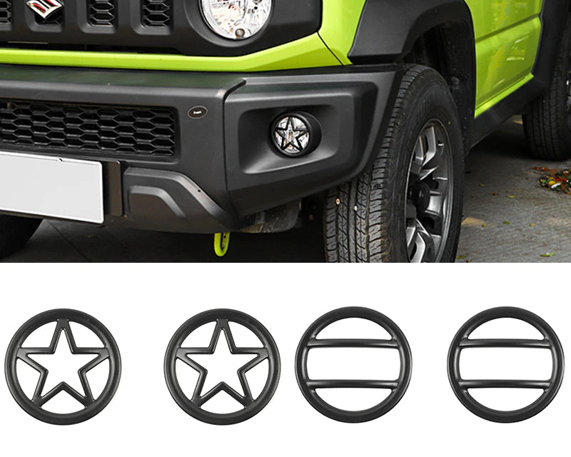 suzuki jimny 4 nebelscheinwerfer licht vorne abdeckung rahmen