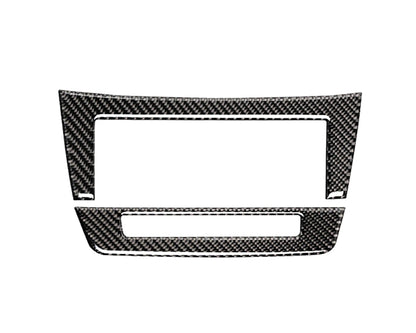 mercedes c w204 carbon mittelkonsole armaturenbrett radio knopf rahmen abdeckung