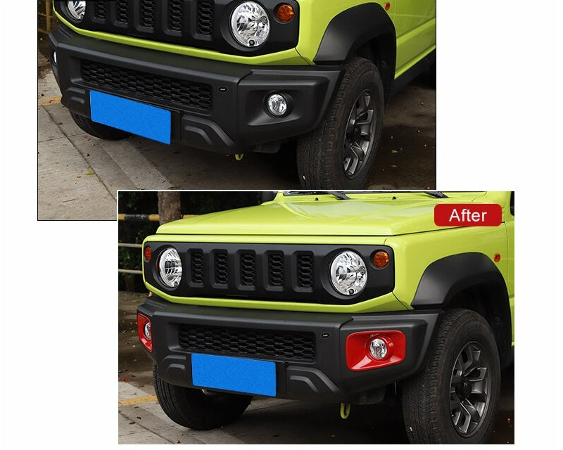 suzuki jimny 4 nebelscheinwerfer licht vorne abdeckung rahmen 2