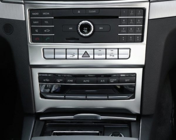 mercedes e c207 edelstahl mittelkonsole armaturenbrett radio cd abdeckung