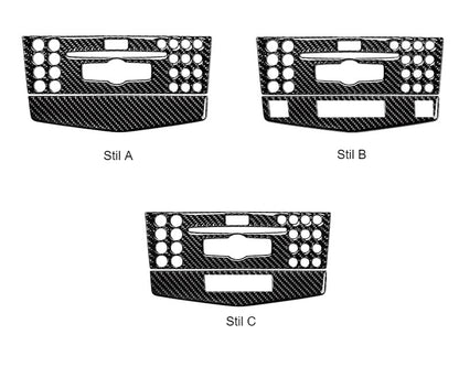 mercedes c w204 carbon mittelkonsole armaturenbrett radio knopf abdeckung