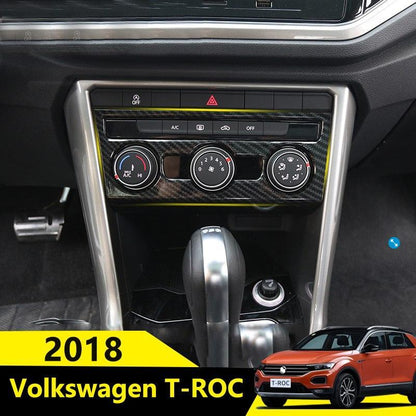 vw t roc mqb chrom carbon klimabedienteil heizungsbedienteil ac steuerung abdeckung rahmen