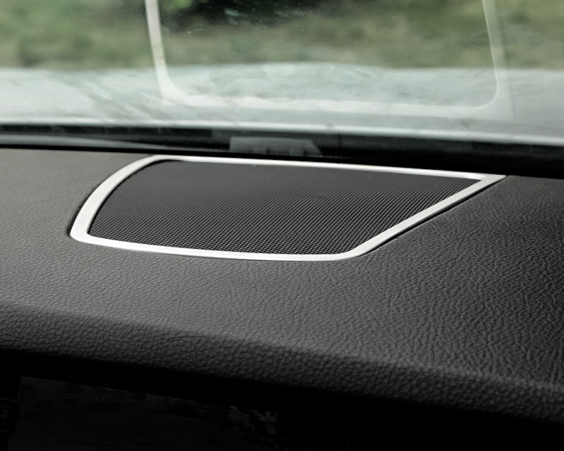 bmw 5 f10 chrom armaturenbrett lautsprecher audio rahmen abdeckung
