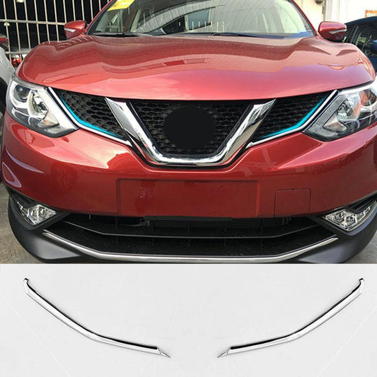 nissan qashqai j11 chrom kuehlergrill gitter niere streifen abdeckung leiste