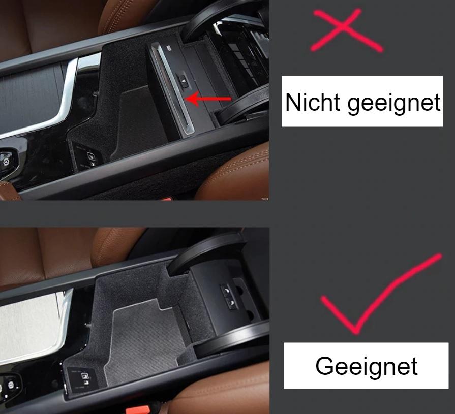 volvo xc60 spa armlehne lagerung aufbewahrungs kiste becher haelter ablagekasten