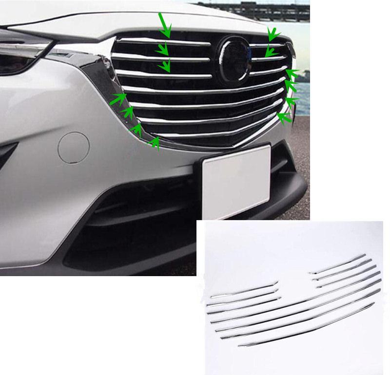 mazda cx3 chrom kuhlergrill gitter leiste abdeckung