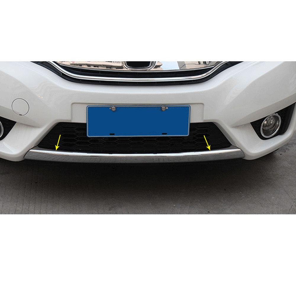 honda jazz chrom stossleiste kuhlergrill vorne leiste abdeckung