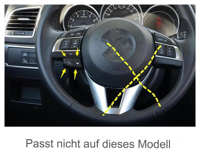 mazda 3 bm bn chrom lenkrad knopfe rahmen abdeckung