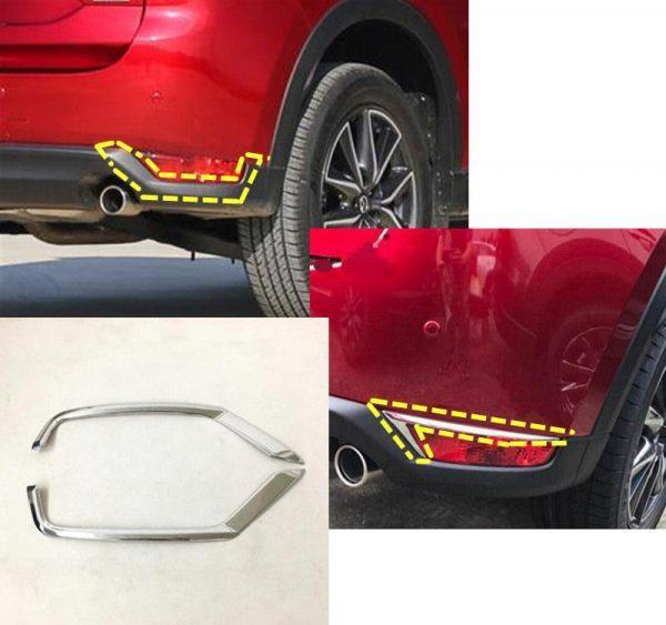 mazda cx5 kf chrom nebelscheinwerfer licht abdeckung rahmen hinten