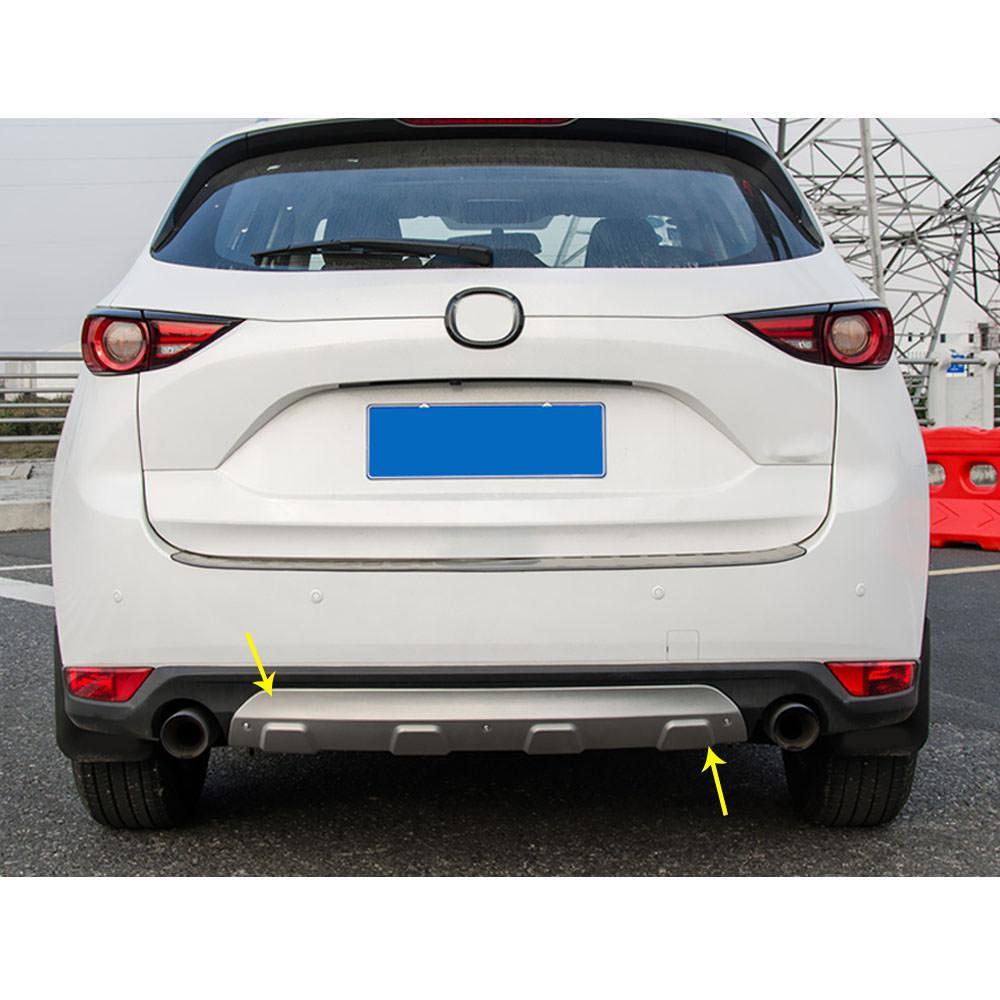 mazda cx5 kf chrom edelstahl ladekantenschutz abkantung stosstange schutz