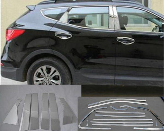 hyundai santa fe 3 dm chrom turzierleisten abdeckung a b saule tursaule