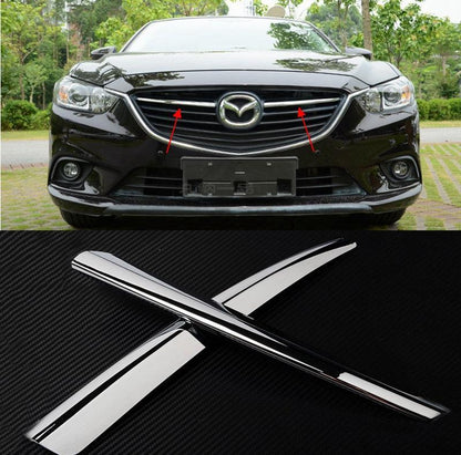 mazda 6 gj gl chrom stossleiste kuhlergrill vorne leiste abdeckung oben