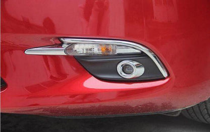 mazda 3 bm bn chrom nebel scheinwerfer licht leuchte abdeckung rahmen vorne