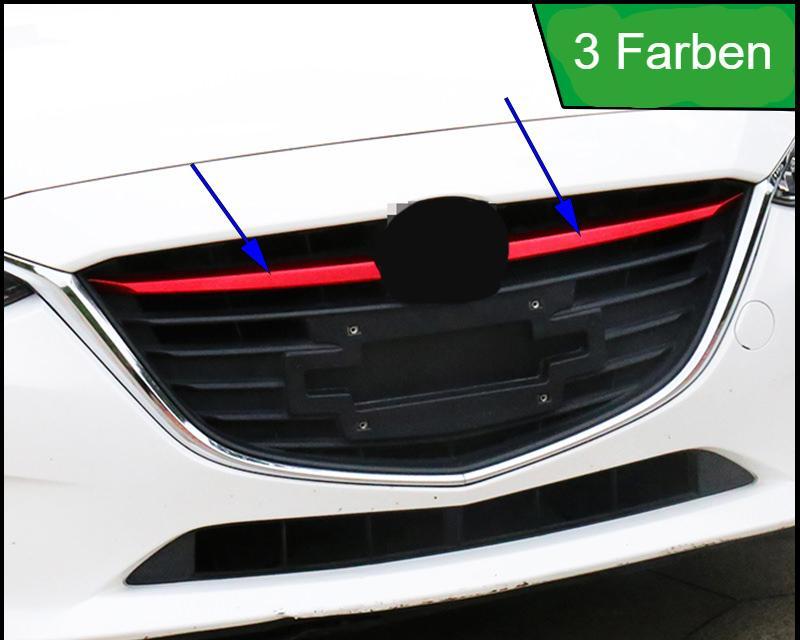 mazda 3 bm chrom kuhlergrill gitter leiste abdeckung vorne oben