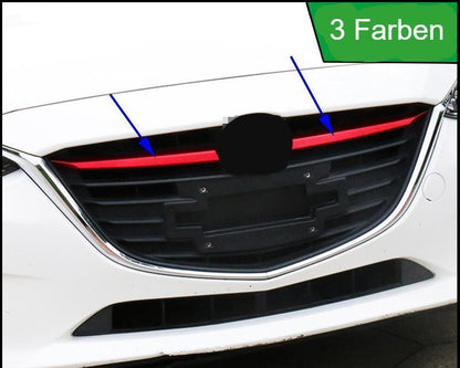 mazda 3 bm chrom kuhlergrill gitter leiste abdeckung vorne oben