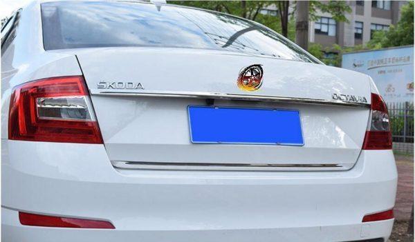 skoda octavia a7 chrom kofferraum gepackraum abdeckung hinten leiste