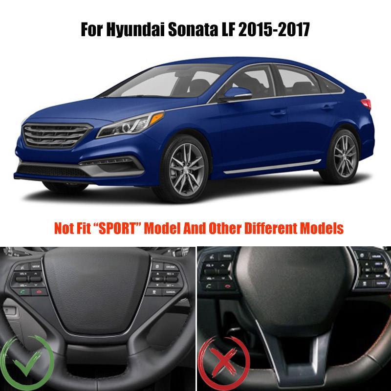 hyundai sonata 7 lf chrom lenkradbezug lenkradhulle abdeckung rahmen