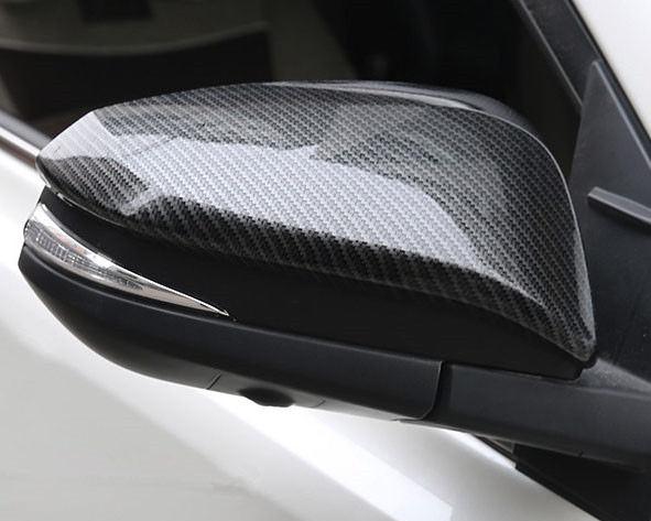 toyota rav4 4 xa40 chrom carbon ruckspiegel seitenspiegel abdeckung blende rahmen