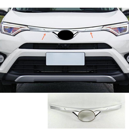 toyota rav4 4 xa40 chrom stossleiste kuhlergrill logo vorne leiste abdeckung