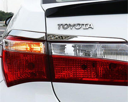 toyota corolla e170 chrom abdeckung hinteres licht ruckleuchte hecklicht leiste