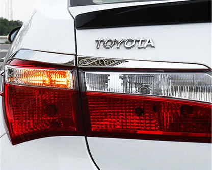 toyota corolla e170 chrom abdeckung hinteres licht ruckleuchte hecklicht leiste