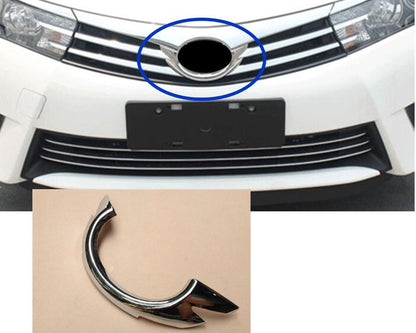 toyota corolla e170 chrom logo vorne kuhlergrill abdeckung rahmen