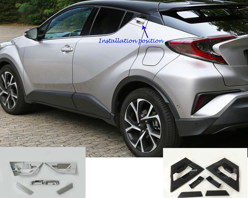 toyota c hr chrom carbon ausen turgriff schalen mulden tur kappen abdeckung 2