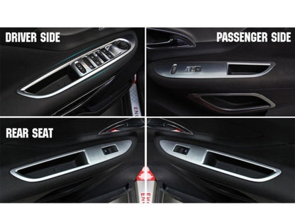 opel mokka chrom abdeckung fenster heber schalter taster rahmen