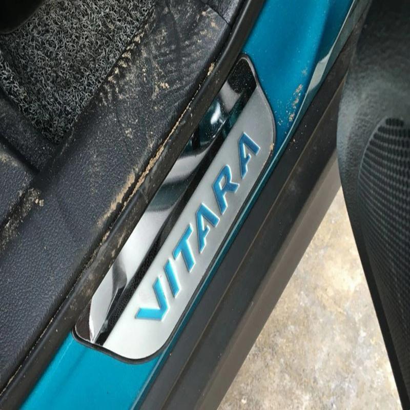 suzuki vitara 4 ly edelstahl einstiegs leisten tuer schweller auflage abdeckung