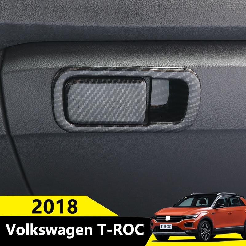 vw t roc mqb chrom carbon griff hebel handschuh fach kasten abdeckung