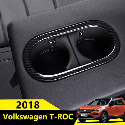 vw t roc mqb chrom carbon getraenke becher halter ruecksitz hinten rahmen