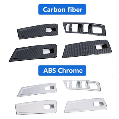 vw t roc mqb chrom carbon fenster heber schalter taster abdeckung rahmen