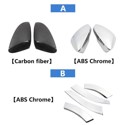 vw t roc mqb chrom carbon rueckspiegel seitenspiegel abdeckung blende rahmen