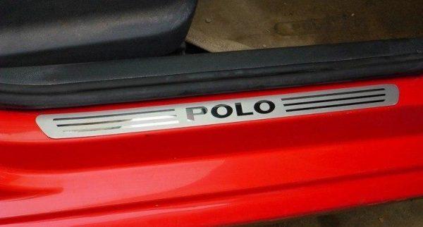 vw polo 5 edelstahl einstiegs leisten tuer schweller auflage abdeckung