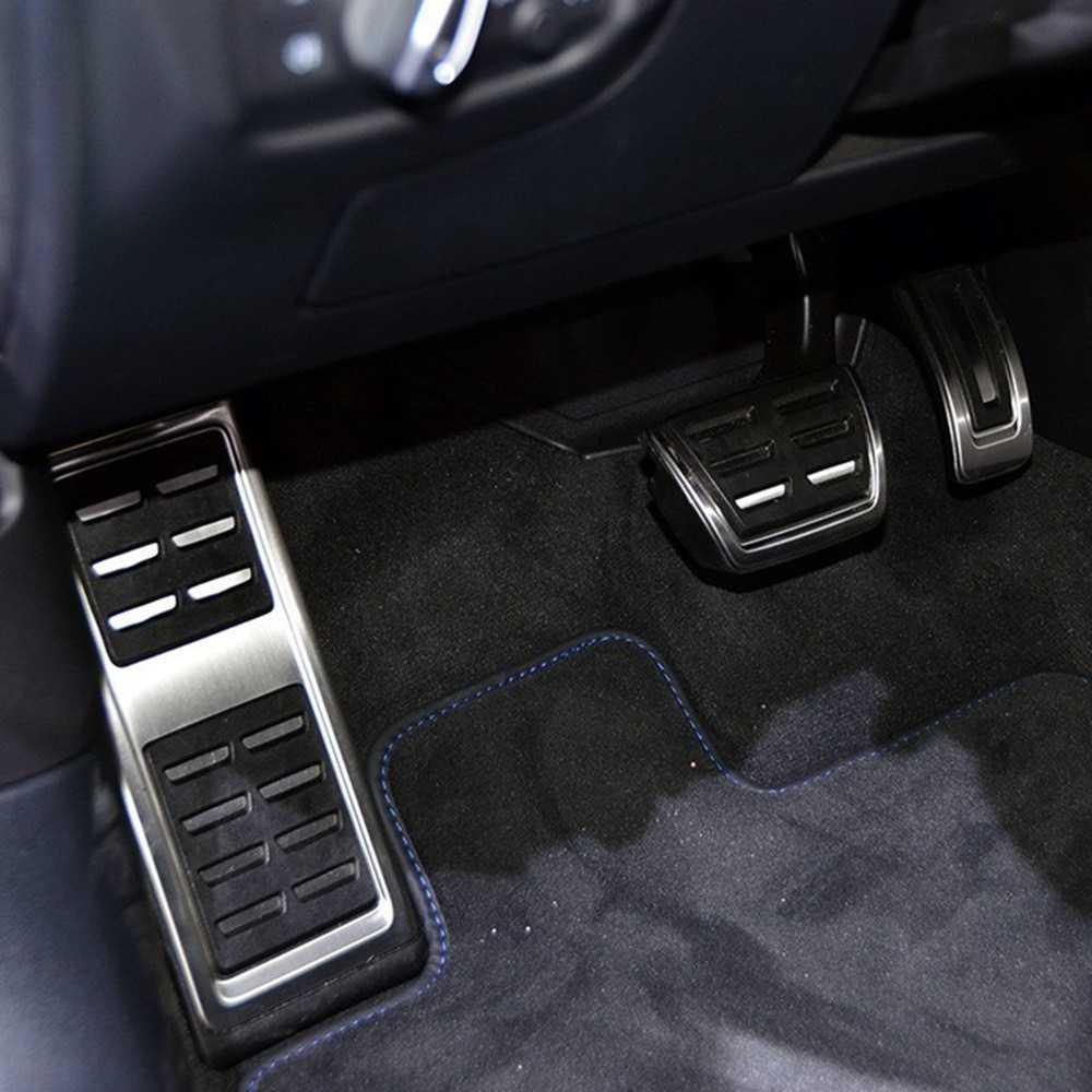 audi a3 8v edelstahl pedal auflagen kappen gaspedal kupplung bremse fussstuetze