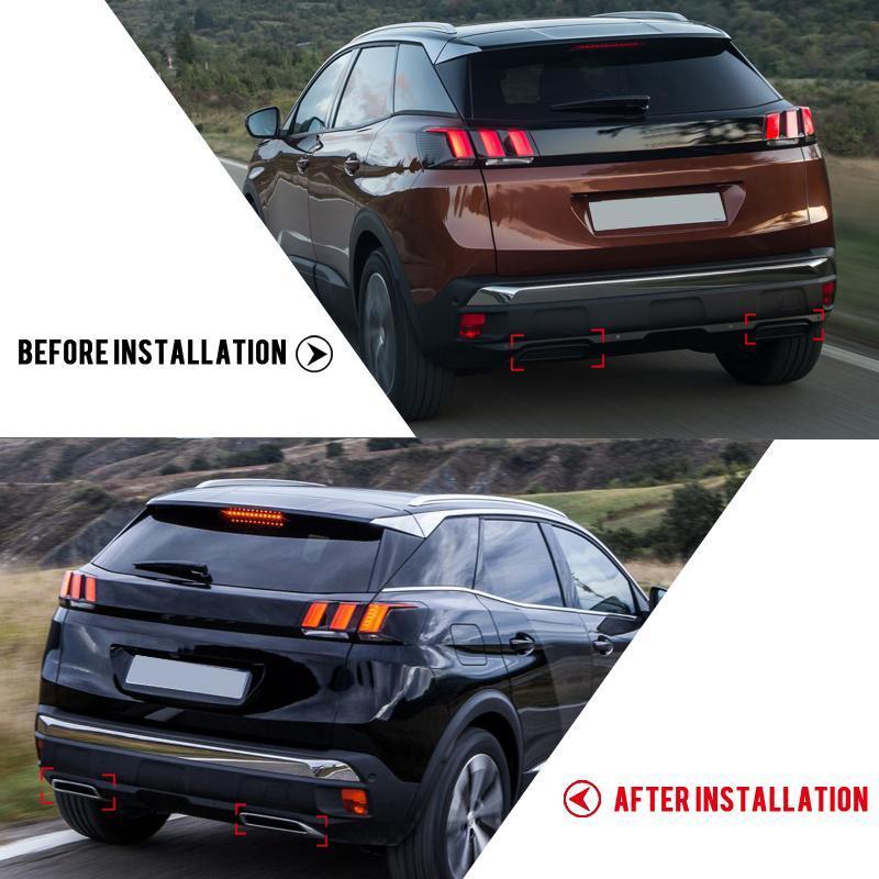peugeot 3008 auspuff blende schalldaempfer abdeckung
