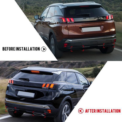 peugeot 3008 auspuff blende schalldaempfer abdeckung
